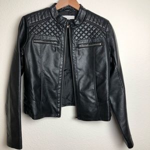 Motorcycle Faux Leather Jacket